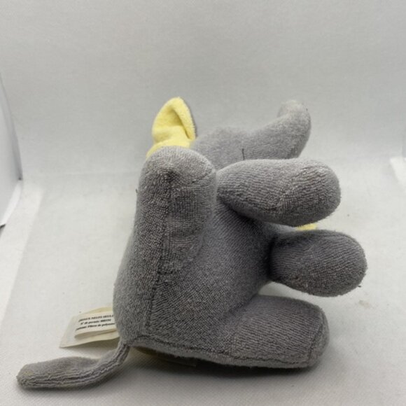 Carter’s Grey Elephant Plush Grey Yellow Ears Terry Cloth Baby Stuffed Toy - Picture 8 of 10